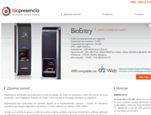 Tablet Screenshot of biopresencia.com